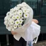 Букет из 9 веток хризантемы ромашки