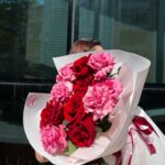 Букет из 11 импортных роз 70 см