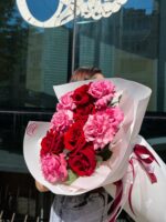 Букет из 11 импортных роз 70 см